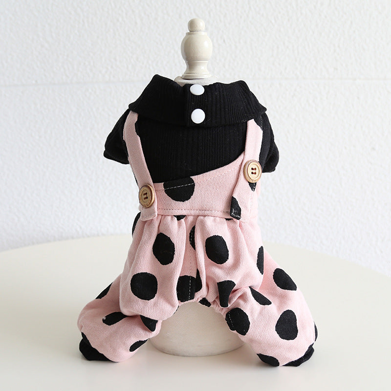 Petstyle Lapel Shoulder Strap Couple Clothes Pet Clothes Dog Clothes