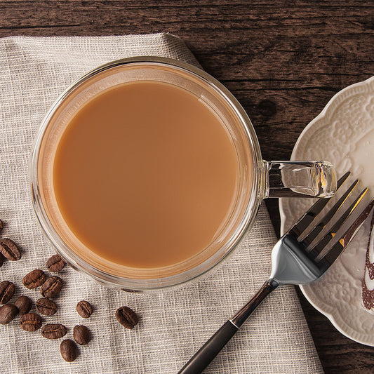 Double-layer High Borosilicate Glass Water Cup Heat-resistant Belt Handle