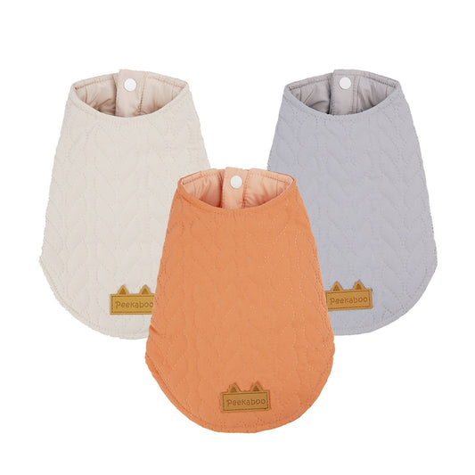 Autumn And Winter Warm Jacquard Button Two-piece Cotton Padded Clothes