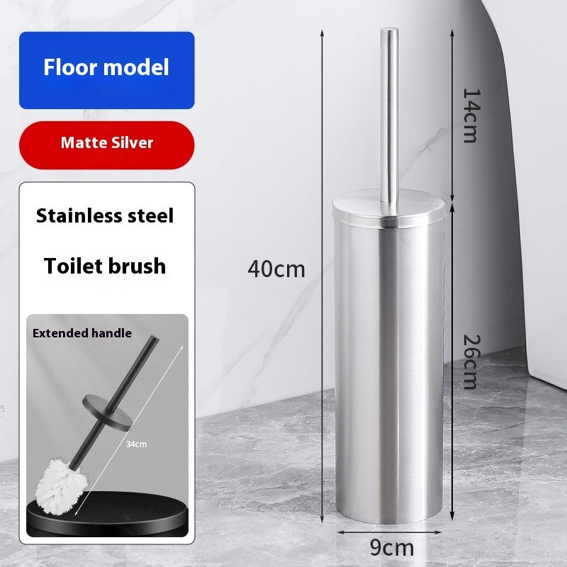 Space Aluminum Toilet Brush To Wash The Toilet Without Dead Ends
