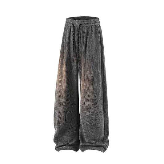 Hollow-out Trousers Lightweight Draping Sports Casual Pants