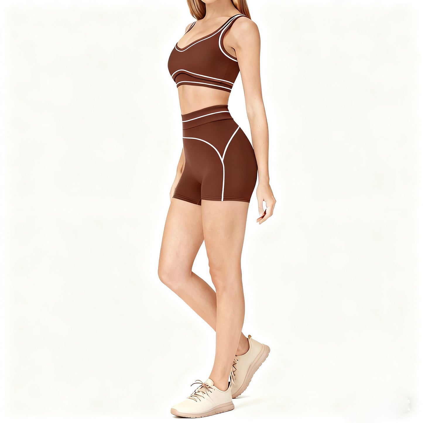 Yoga Shorts Outdoor Running And Fitness Outfit Set