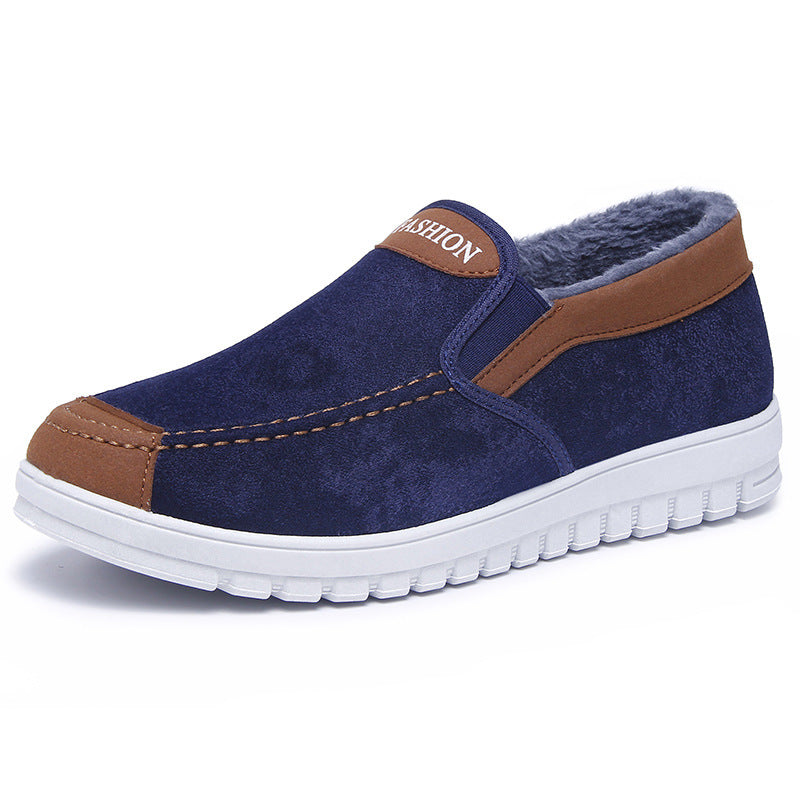 Plush Thick Men's Cotton Shoes