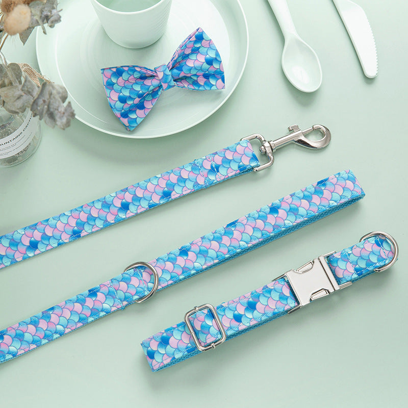 Custom Lettering Dog Collar Print Personality Suit