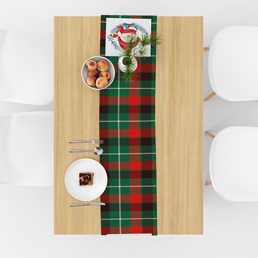 Linen Printed Snowman Old Man Table Mat