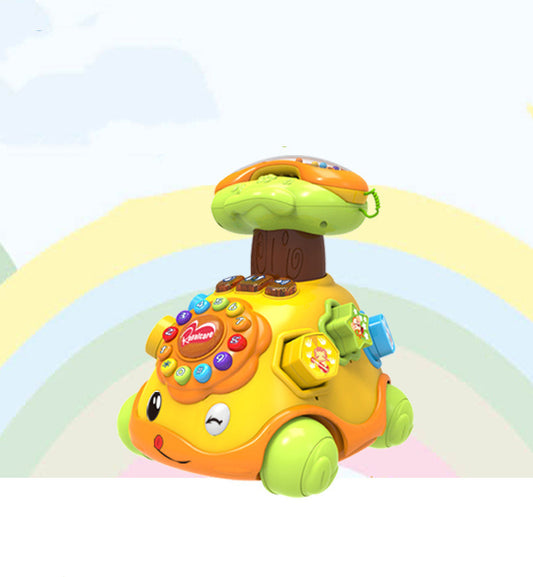 Electric male and female music toy car