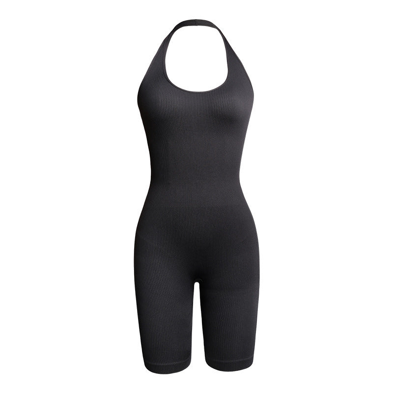 Halter Backless Slim Fit Slimming Sense Of Design Jumpsuit