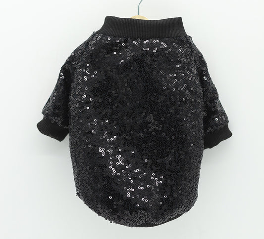 Versatile patchwork Sequin jacket Teddy