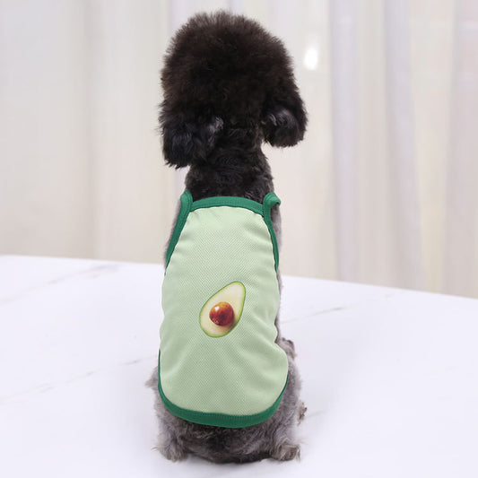 Pet Avocado Camisole Mesh Breathable Clothes