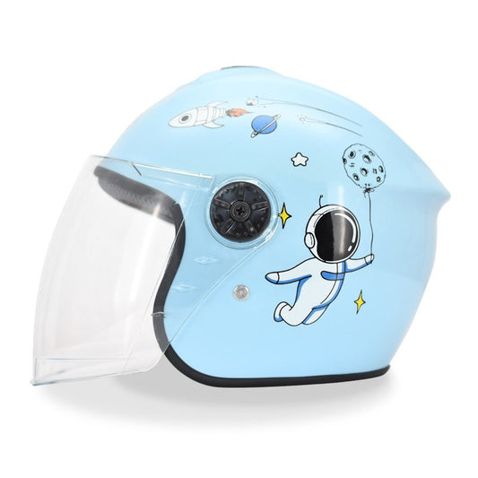 Children's Electric Battery Car Helmet Gray