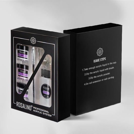 Professional Acrylic Nail Kit - Complete System with Powder, Liquid & Tools for Salon-Quality Manicure
