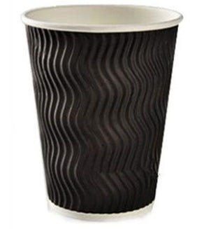 Disposable Coffee Paper Cup, Thickened Anti-Scalding Corrugated Paper Cup, Milk Tea Hot Drink Cup, Take-Away Cup