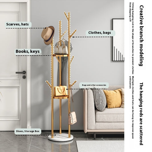 Luxury Marble & Metal Wall Shelf - Modern Floating Storage Organizer for Living Room & Bedroom