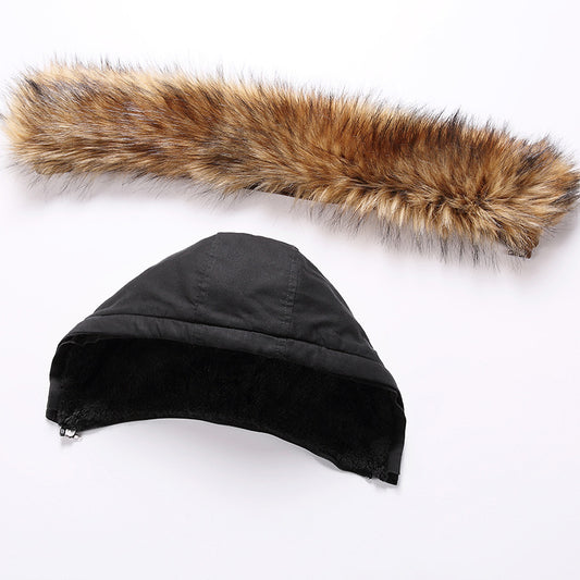 Men's mid-length padded trench coat