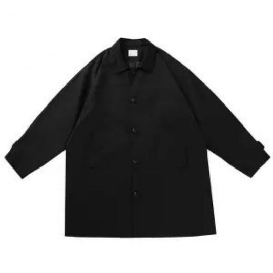 Japanischer Retro-Trenchcoat in mittlerer Länge