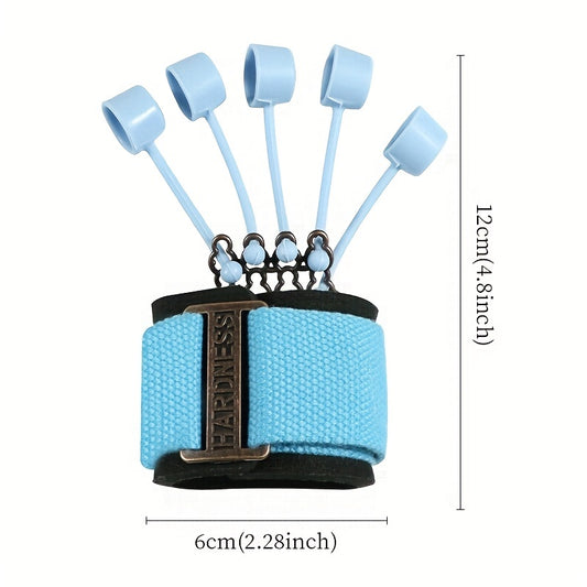 Hand Grip Strengthener - Silicone Finger Resistance Band for Grip Training & Hand Therapy