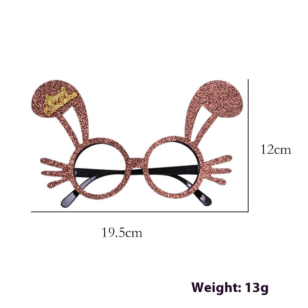 2025Golden Glasses Christmas Day Party Decoration