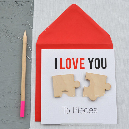 Love You Fragments Valentine's Day Card