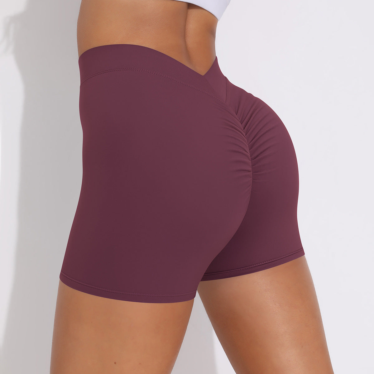 Women's High-Waisted Stretchy Fitness Shorts