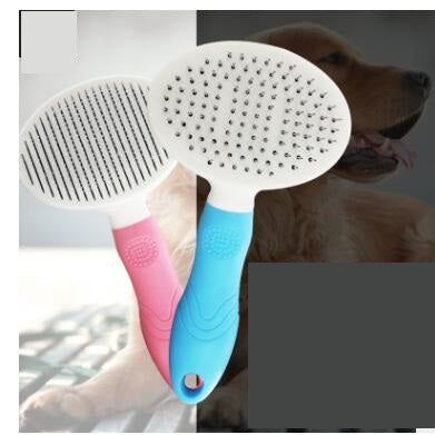 Pet comb automatic hair removal comb dog comb pet self-cleaning comb small dog cat knot needle comb self-cleaning comb