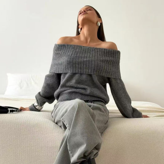 Sexy Off-the-shoulder Off-the-shoulder Sweater