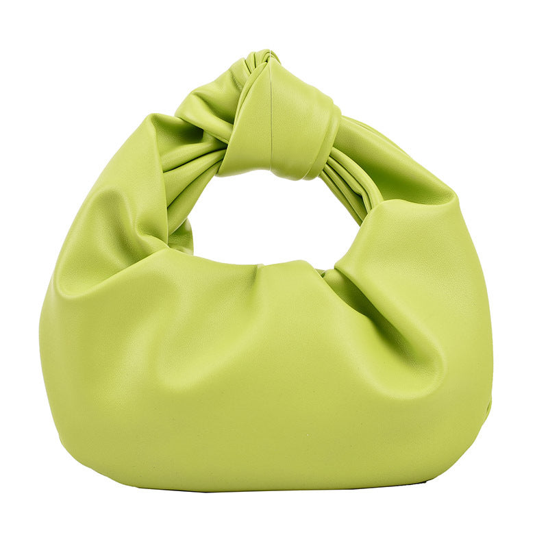 Western Style Crossbody Portable Pleated Cloud Bag For Women