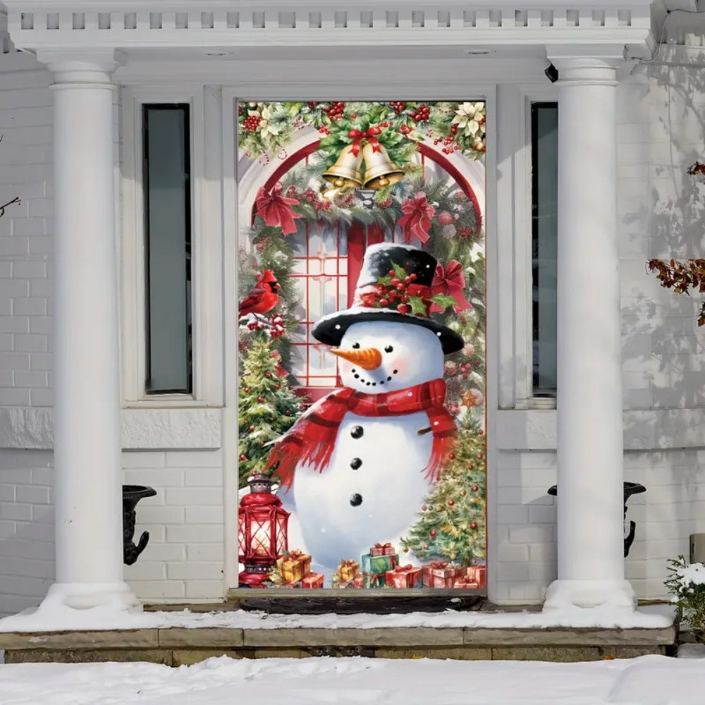 Christmas Curtain Decoration Hanging Cloth Background