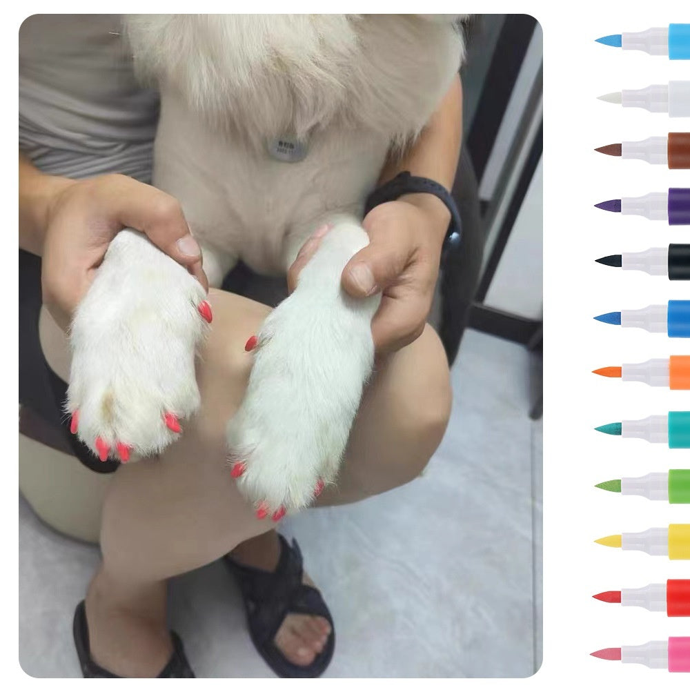 Opaque Color Nail Brush Graffiti Water-based Laminated Pet Manicure