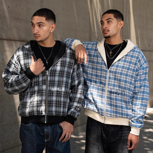 Double-sided Wear Hooded Cardigan Sweater