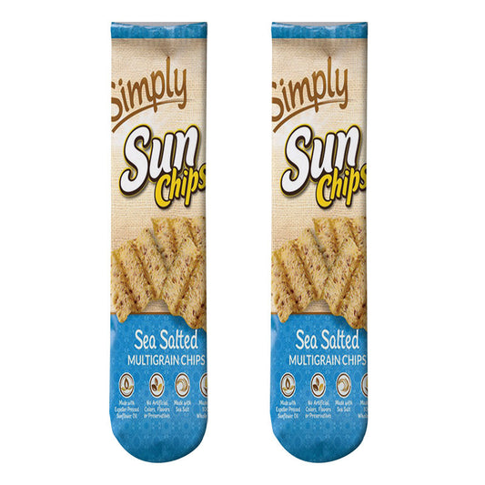 Potato Chips 3D Printed Socks Leshi Odd Zero Food Heat Transfer Stockings Printing Personality