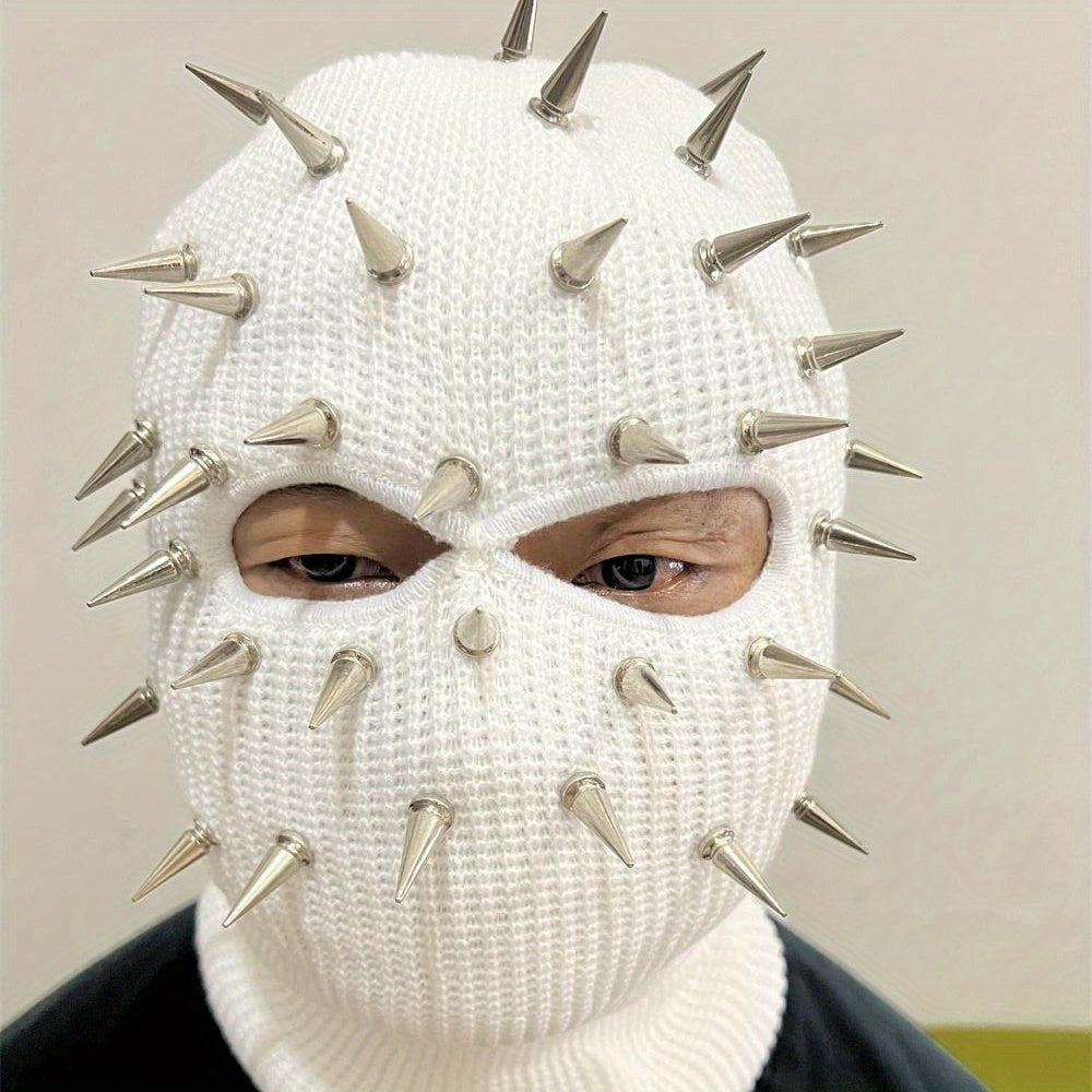 Premium Punk Balaclava Ski Mask - 3-Hole Knitted Face Cover for Winter Street Style