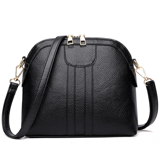 Fashion Shell Soft Leather Crossbody Small Bag