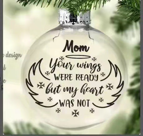 Angel In Heaven Badminton Plastic Ball Ornament Christmas Tree Pendant