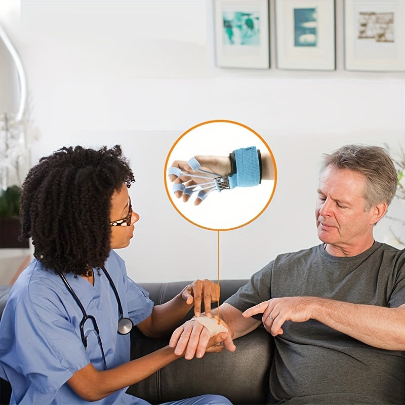 Hand Grip Strengthener - Silicone Finger Resistance Band for Grip Training & Hand Therapy