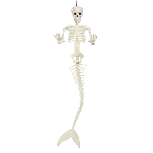 Halloween Skull Fish Skeleton Hanger 80cm - Realistic Spooky Decoration