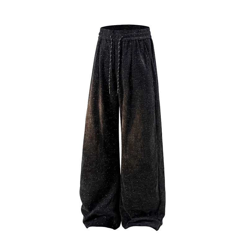 Hollow-out Trousers Lightweight Draping Sports Casual Pants