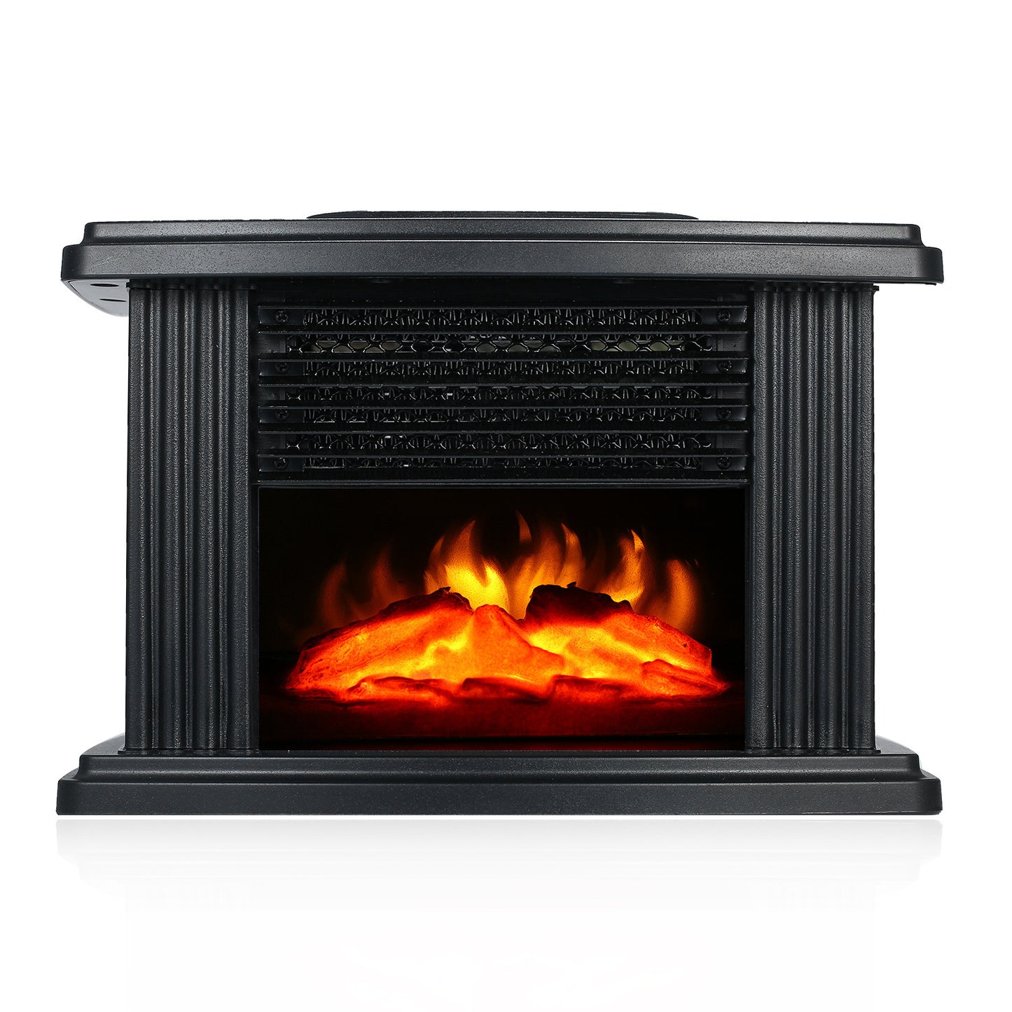 European Style Electric Fireplace Heater LED Flame Effect Stove With Remote Control