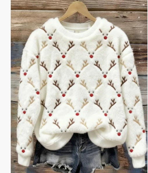 3D-printed Christmas-themed Women's Flannel Hoodie