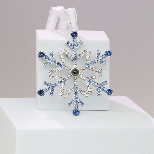 Christmas Gift Ornaments Snowflake Projection Pendant