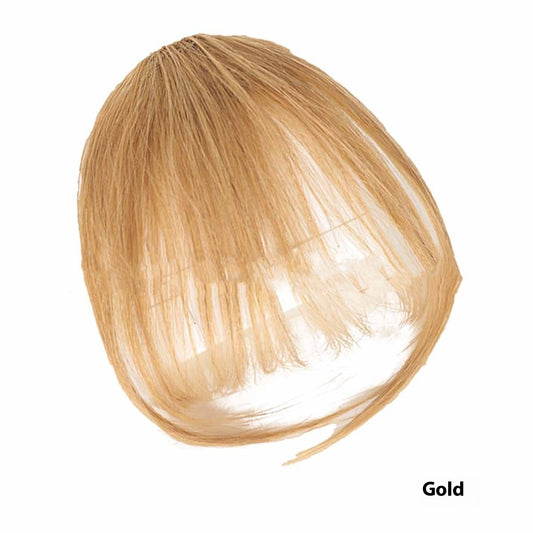 European And American Real Hair Bangs Wig Set Clip-in Bang Women's Natural Light