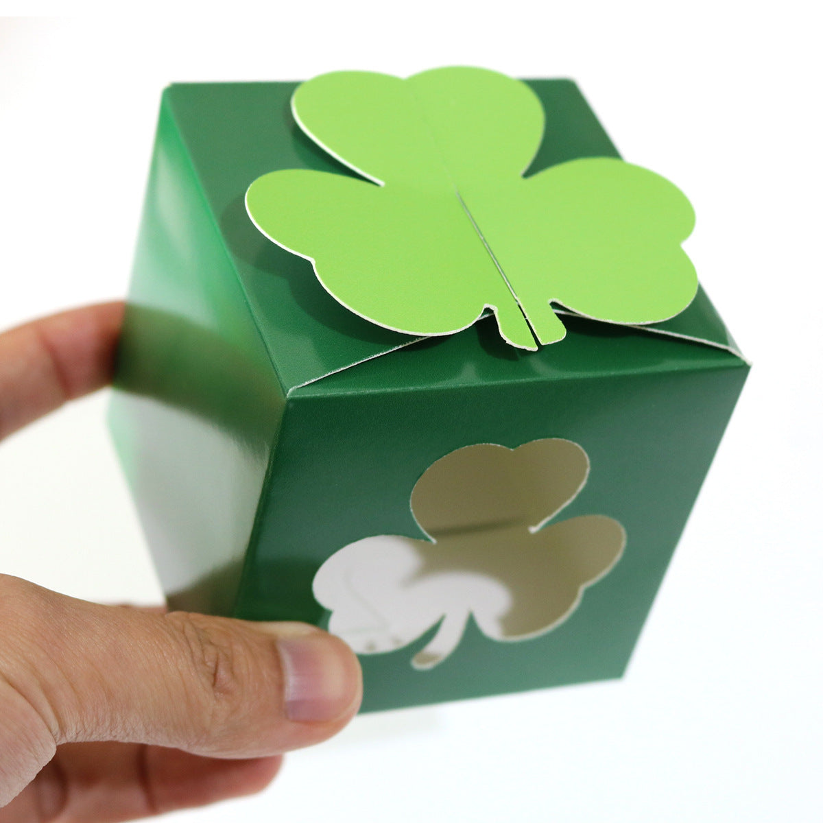 Irish Festival Theme Party Candy Box St Patrick's Day Clover Cartoon Gift Box