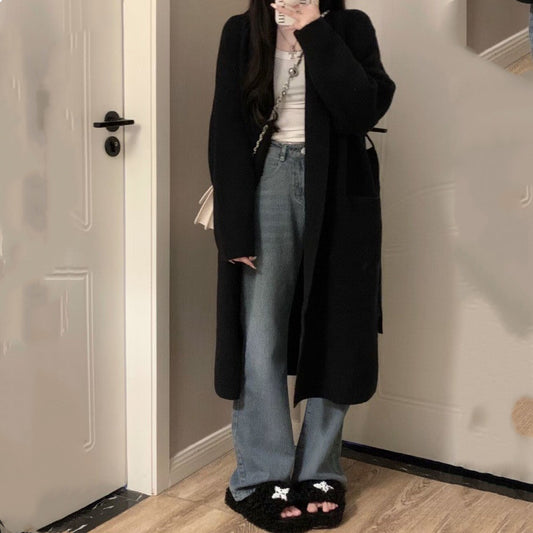 Loose Large Knitted Cardigan Women's Sweater