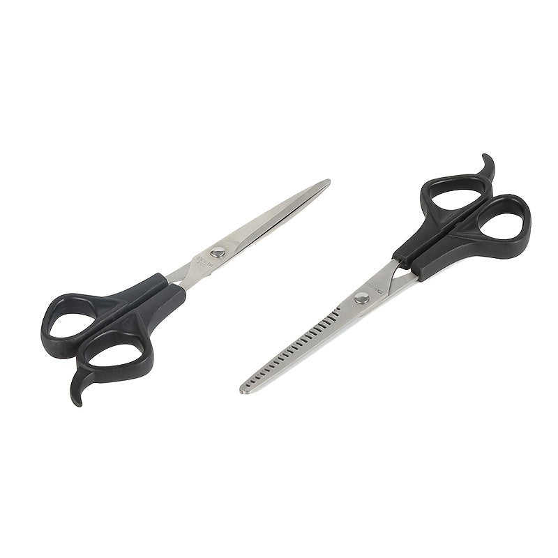 1pc Professional Hair Cutting Scissors - Thinning Shears For Barbers And Salons - Durable And Sharp For Precise Cuts