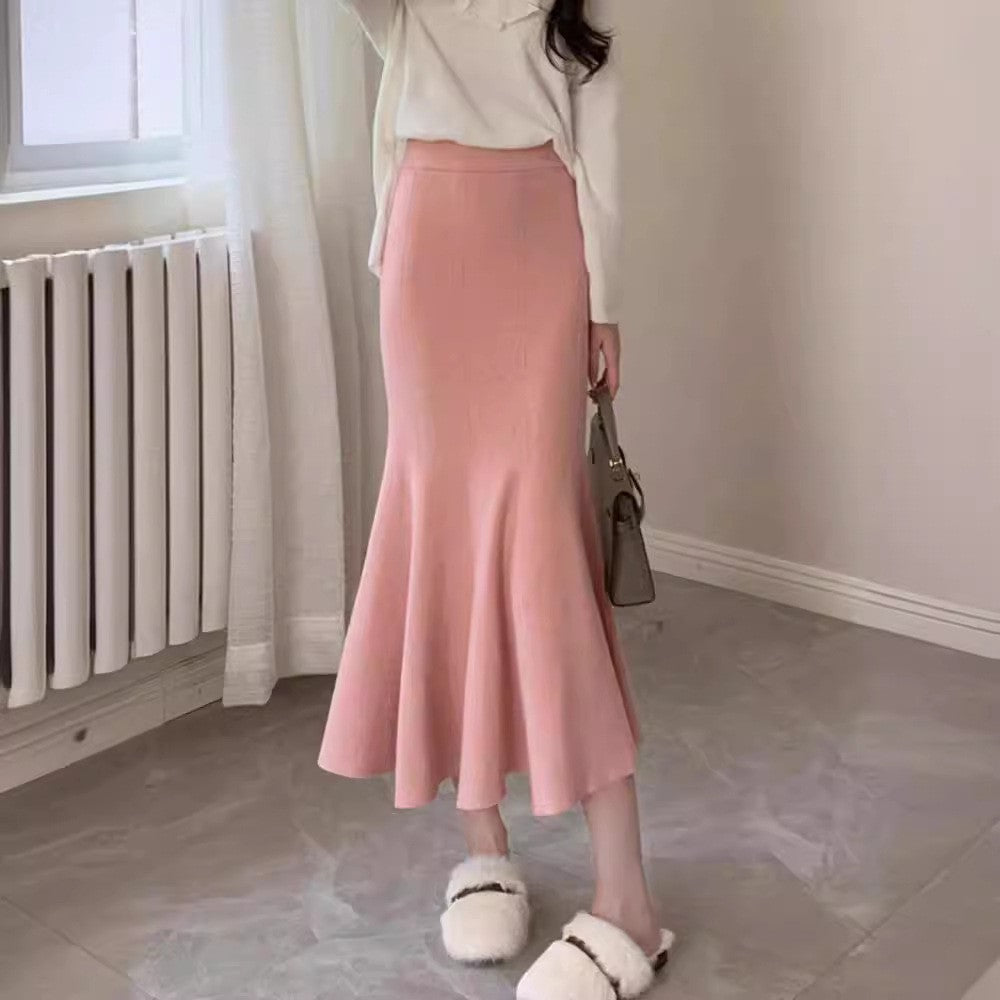 Temperament Lady Mid-length A- Line Skirt