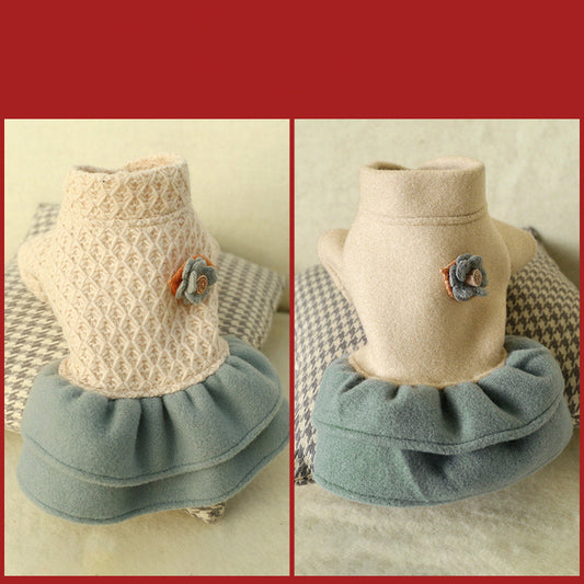 Pet woolen dress