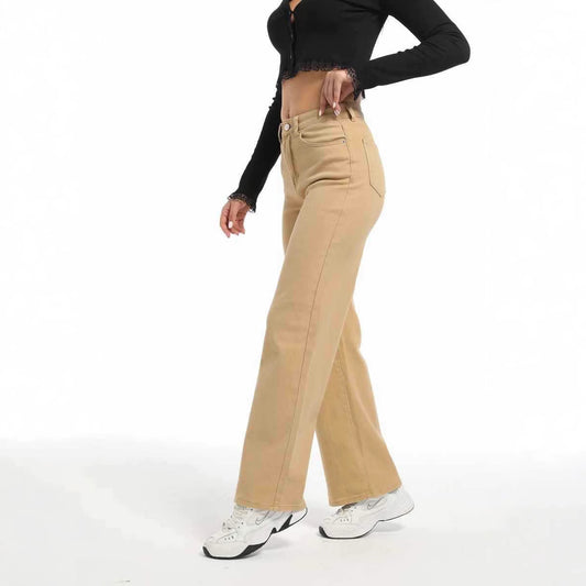 Autumn Straight Jeans Women's Wide Leg