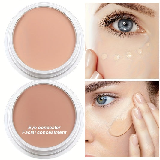 2-Tone High Coverage Concealer - Waterproof Long Wear Foundation for Dark Circles, Acne & Blemishes with Plant Squalane