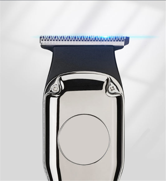 Hair Salon Engraving Push White Small Hair Clippers Retro Oil Head Electric Hair Clippers