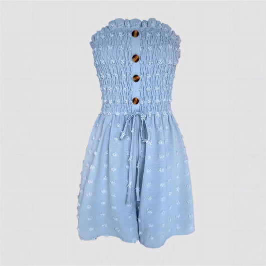 Fashion Solid Color Off-shoulder Women's Jumpsuit