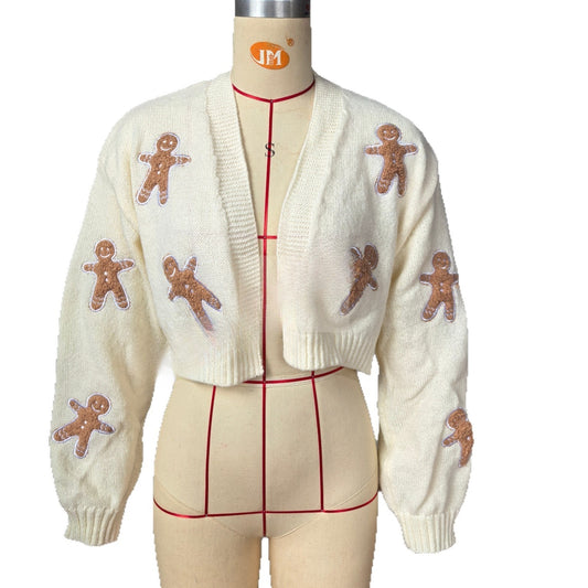 Short Coat Knitted Cardigan Women's Sweater